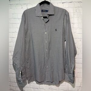 Polo Ralph Lauren size large black & white gingham